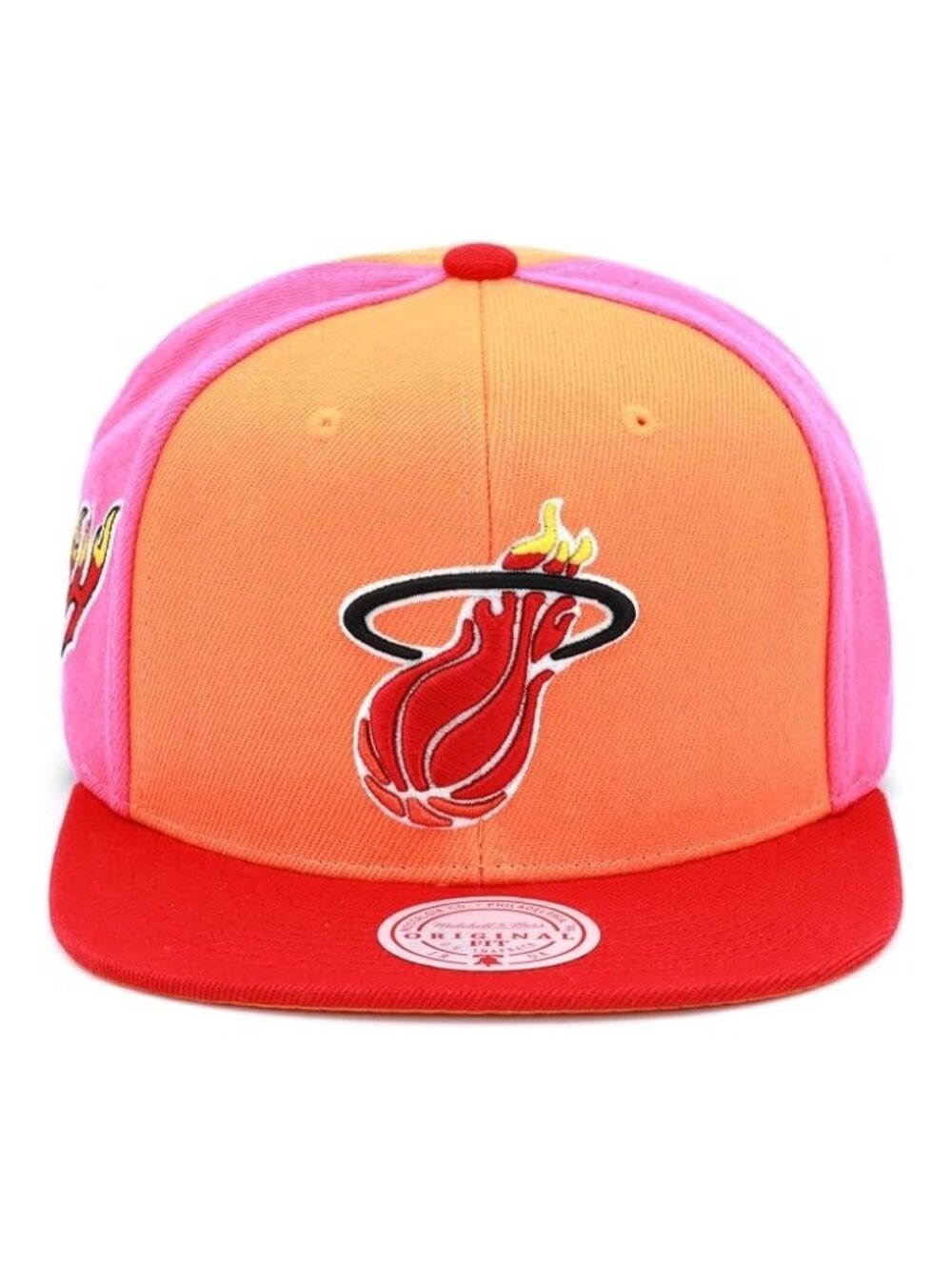 Mitchell & Ness Miami Heat Hardwood Classics NBA On The Block Snapback Hat